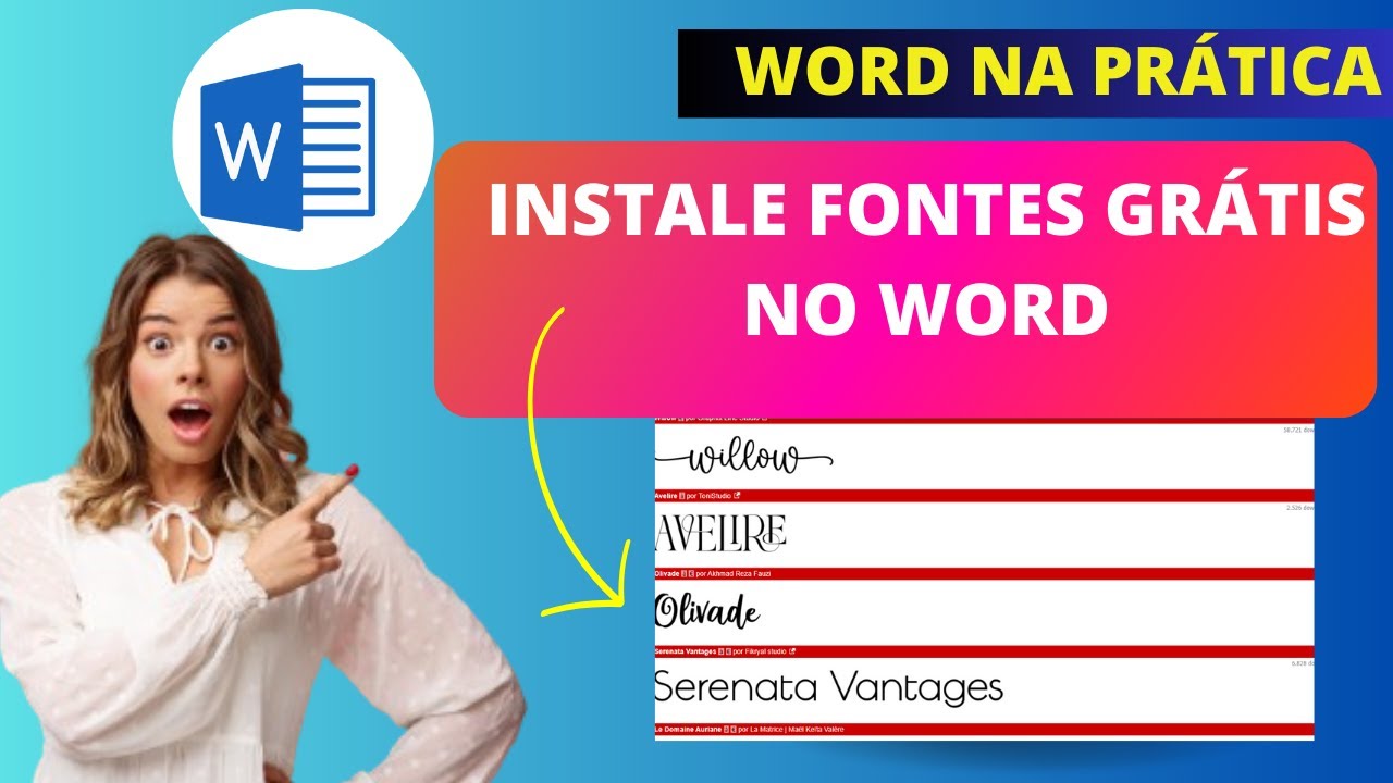 Como baixar e instalar fonte no Word