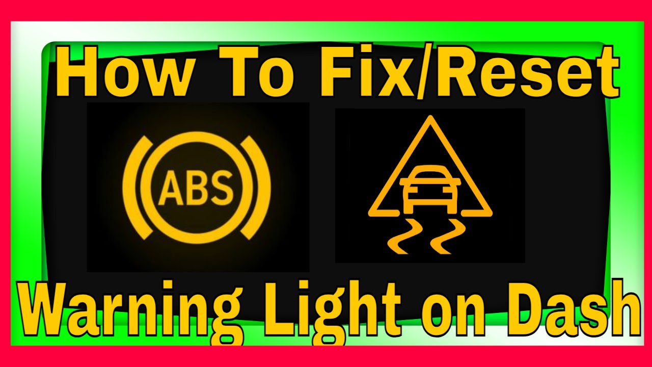 How to fix ABS light, Traction Control light, Service Stabiltrack light