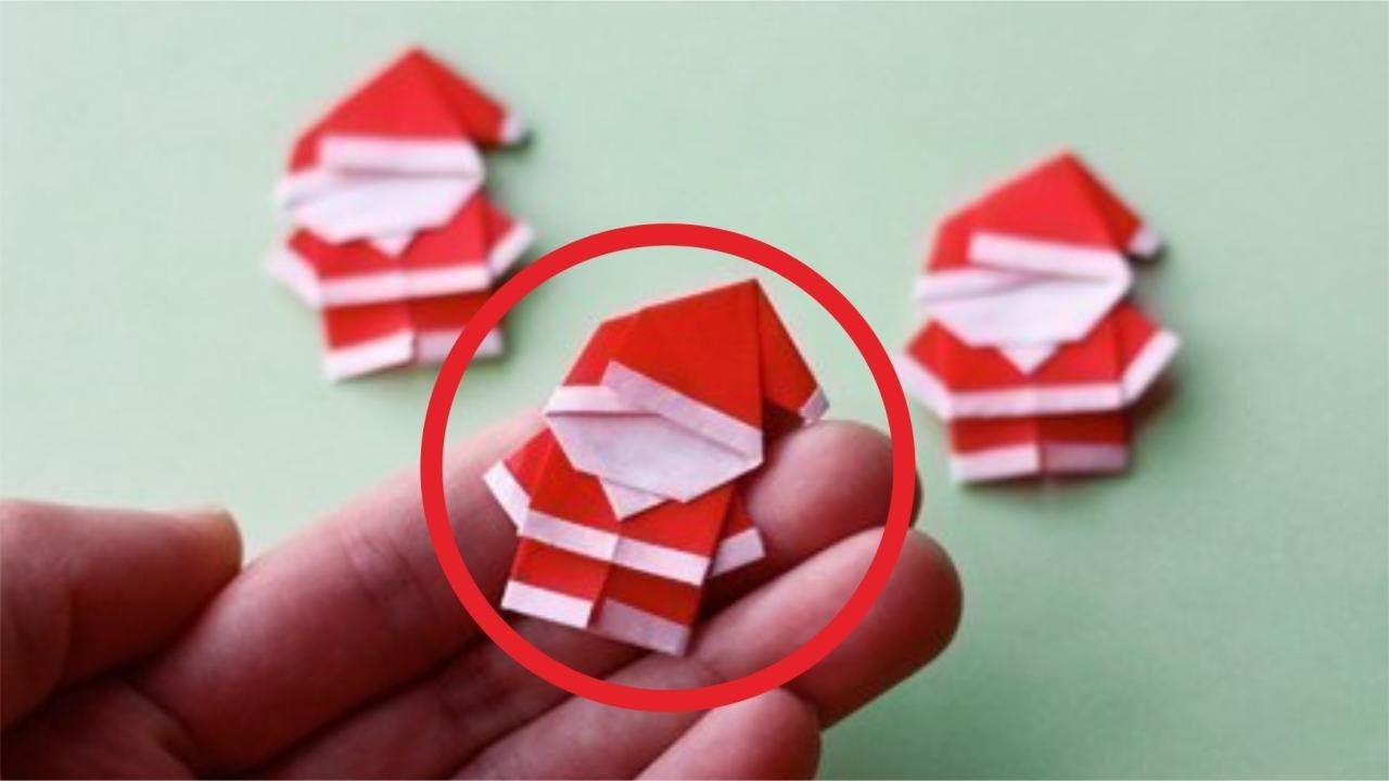 CARA MEMBUAT SANTA CLAUS IMUT DARI KERTAS ORIGAMI, GAMPANG BANGET | HOW TO FOLD PAPER DIY CHRISTMAS