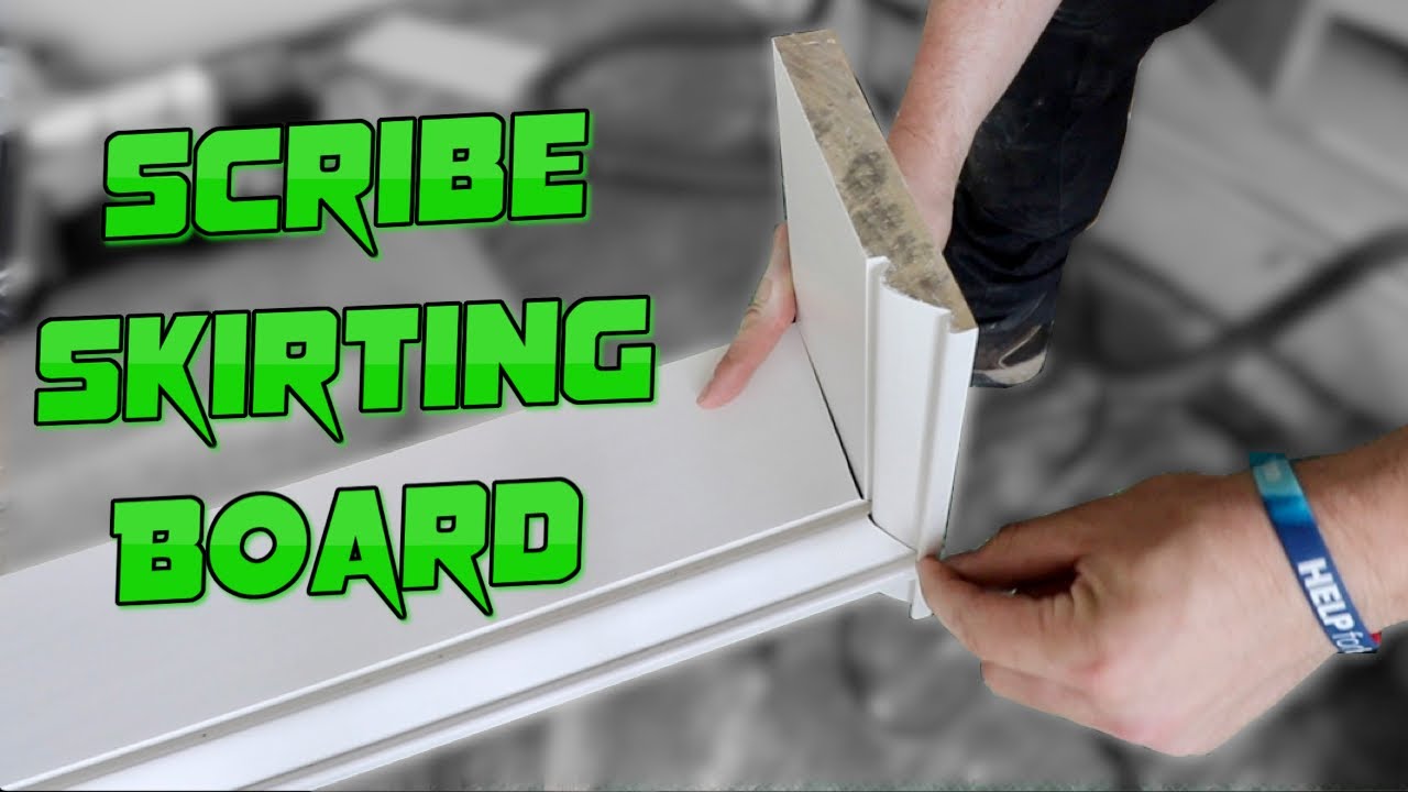 How To: Install Skirting Board And Cut Scribe Corners. 
