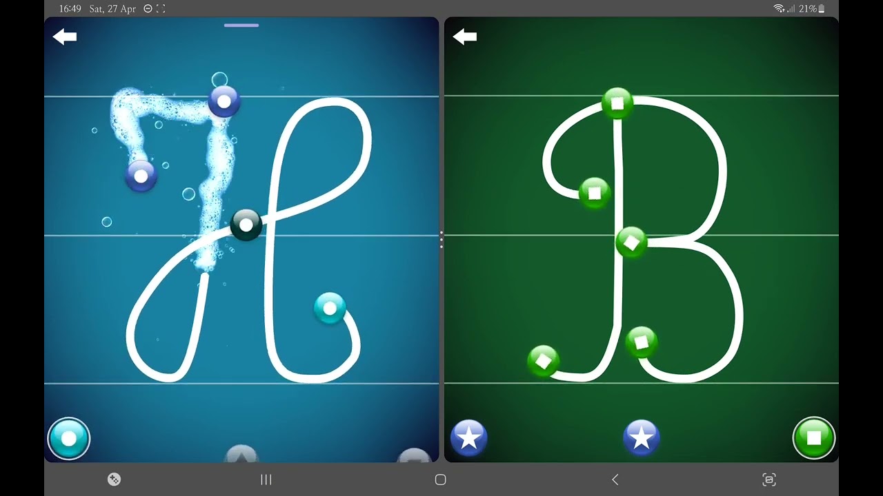 lvl 2 french upper cursive vs letterschool french lite