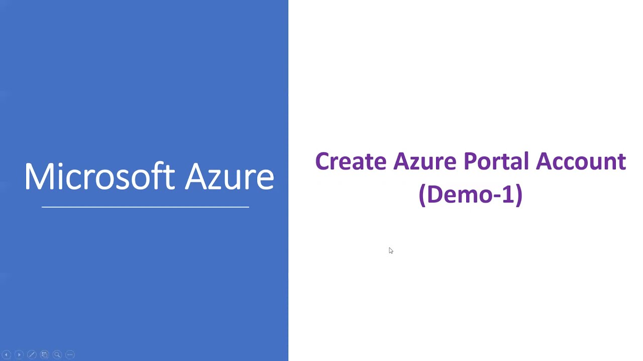 Chapter-1.1: Create New Azure Portal Account