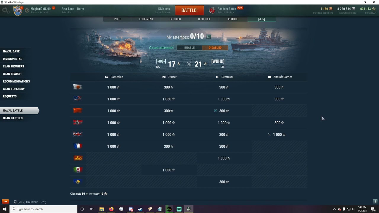 Naval Battle explanation