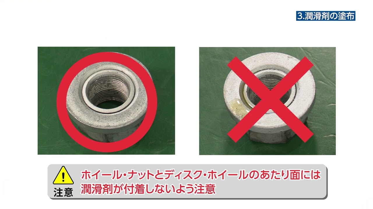 適切なタイヤ脱着作業手順（解説付き）