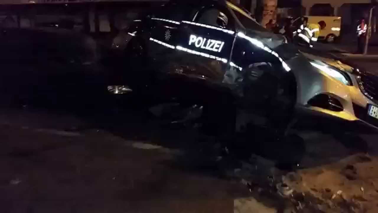 Heftiger Polizeiunfall in Heilbronn - 29.11.2014