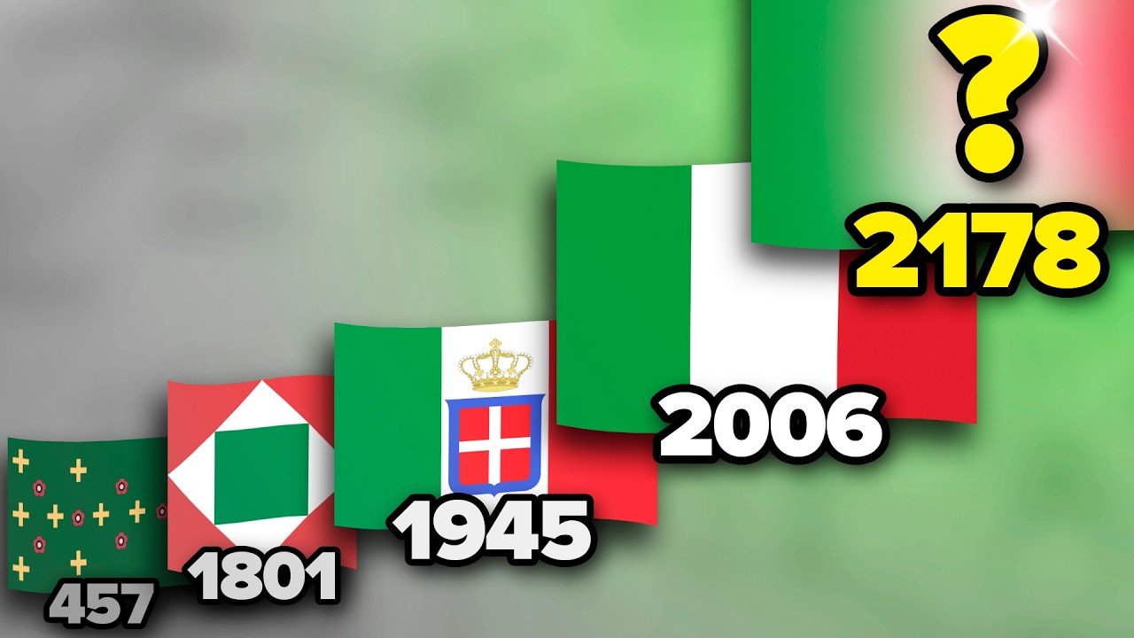 ВСЯ Эволюция итальянского флага 🇮🇹 (457-2178)