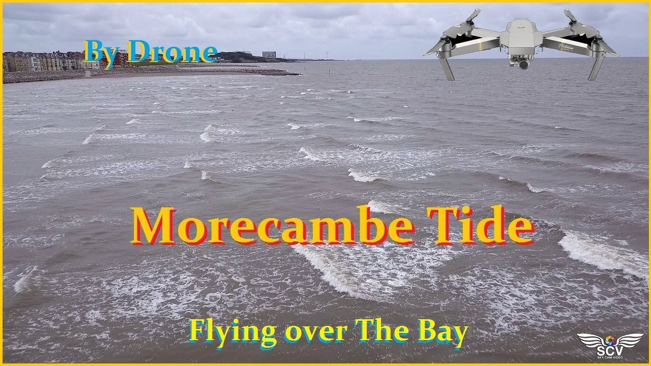 🌊Morecambe Bay tide🌊...windy day... Recorded By Drone... September 2018