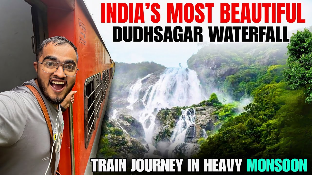 India’s Best Waterfall Dudhsagar by Train | How to Reach Dudhsagar Falls from Goa | Dudhsagar Guide
