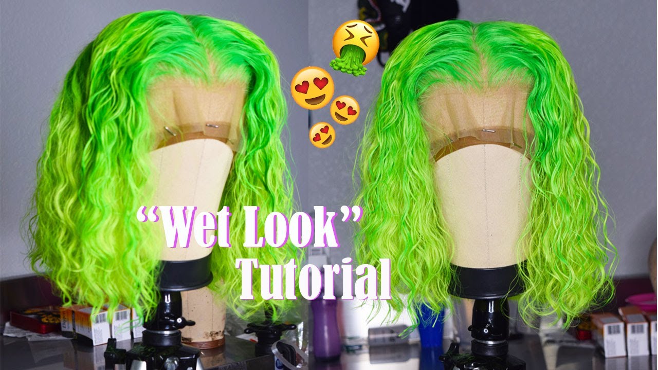 Lime Green Wig + 