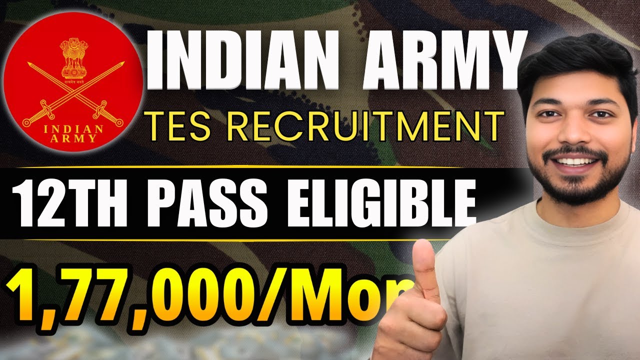 Indian Army TES Recruitment 2026 | 12th Pass Eligible | Officer Entry Scheme!