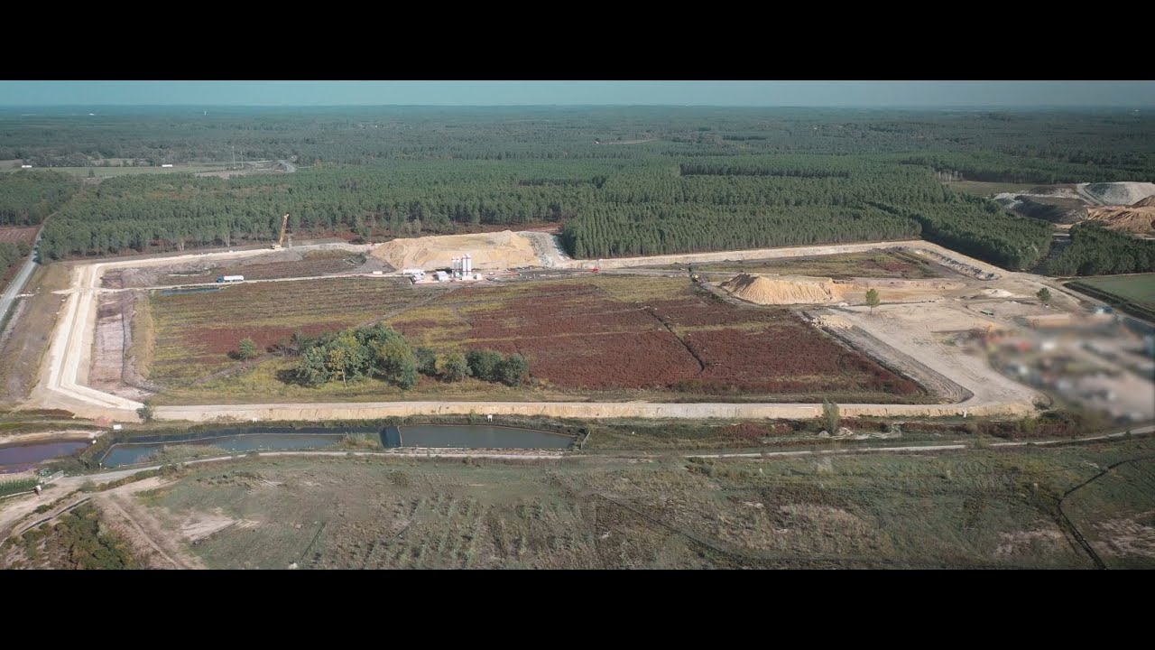 [Chantier] Paroi au coulis de 1 500 m sur le site d'enfouissement de Lapouyade - Eiffage Génie Civil