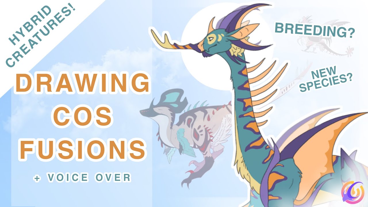 HYBRID SPECIES! DRAWING COS FUSIONS | Creatures of Sonaria