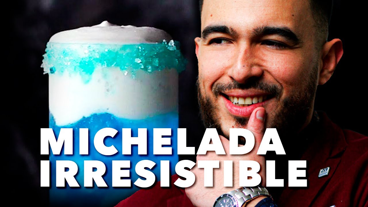 Cómo hacer la MICHELADA LUNA AZUL (2021)🍻 Coctel con CERVEZA
