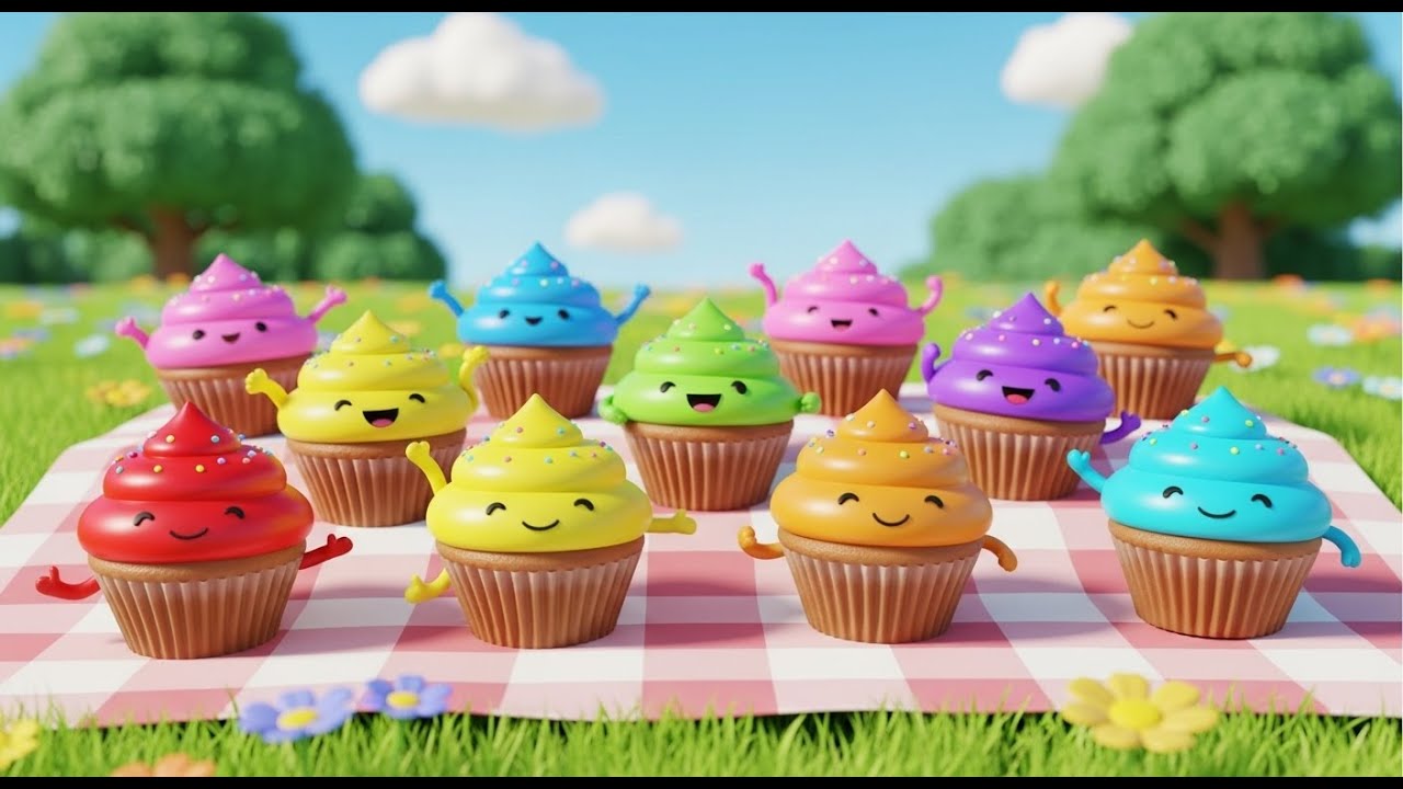 Huit petits gâteaux ! Miam miam miam ! | Chanson de Cuisine et Gourmandise pour Enfants