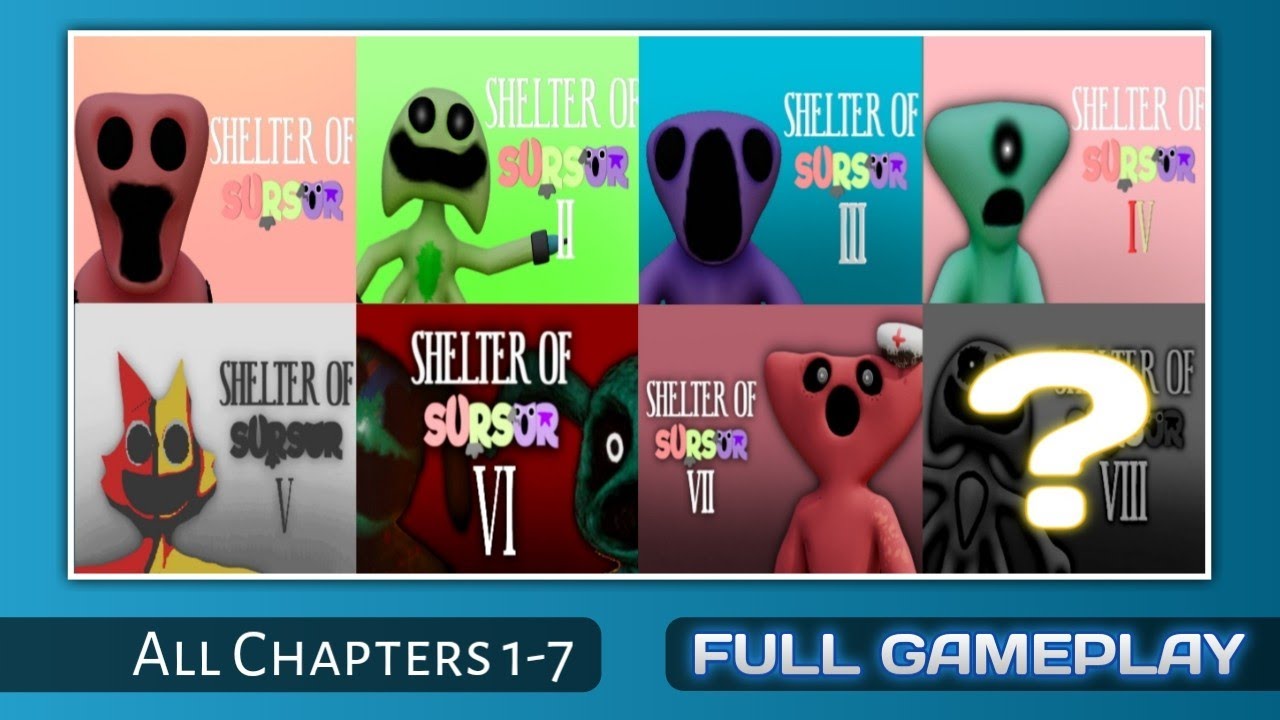 SHELTER OF SURSUR ALL CHAPTERS (1,2,3,4,5,6,7) Full Gameplay Walkthrough - Mascot Horror