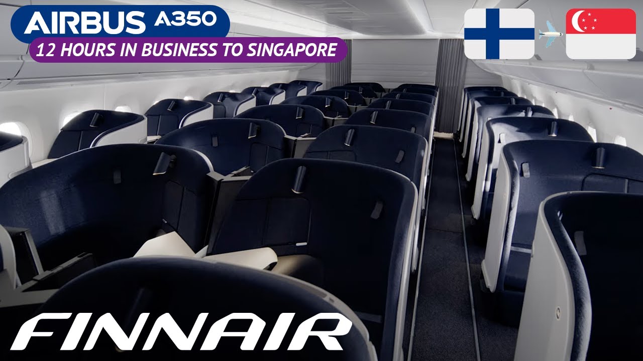 LONG HAUL Finnair A350-900 NEW Business Class review from Helsinki to Singapore