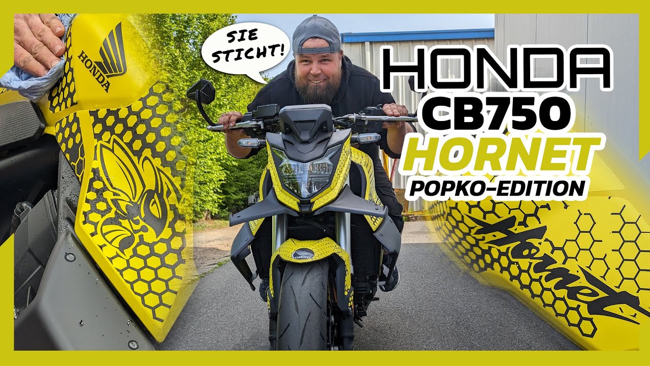 SIE STICHT! Honda CB750 Hornet in der Popko Edition • Was kann die neue Hornet?