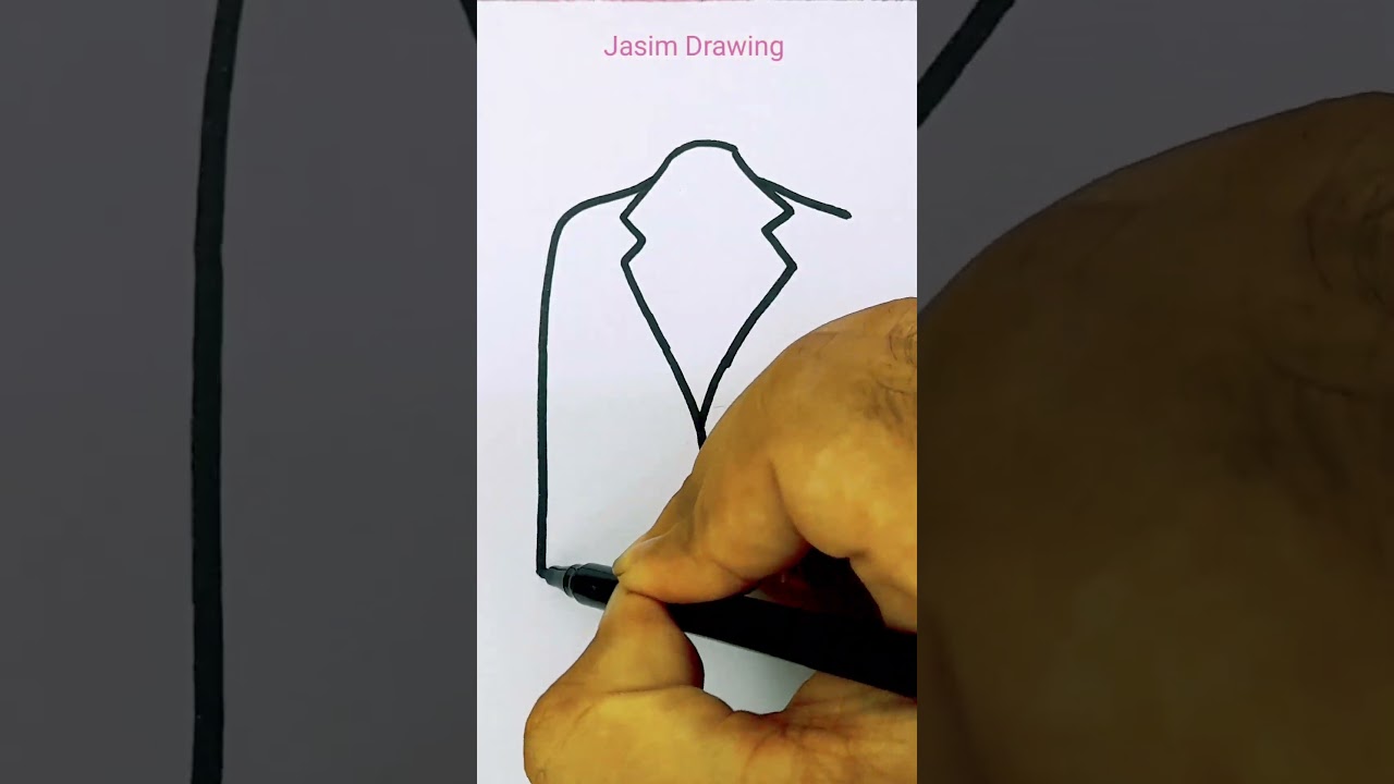 Blazer drawing from MMM letter #art #painting #drawing #jasimdrawing