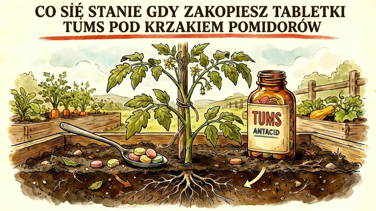 Co się stanie, gdy zakopiesz Tums pod krzakiem pomidora?