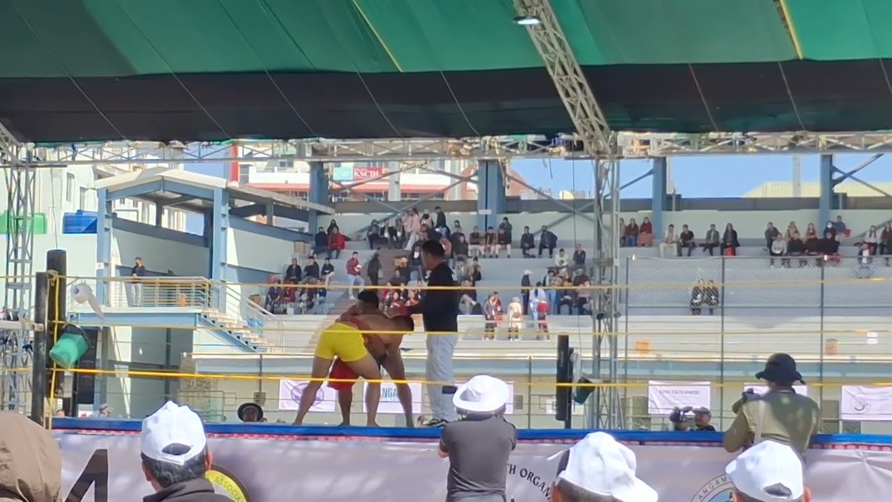 Thejavizo Merhieso 1st round 54th Angami sports Association  wrestling Association 