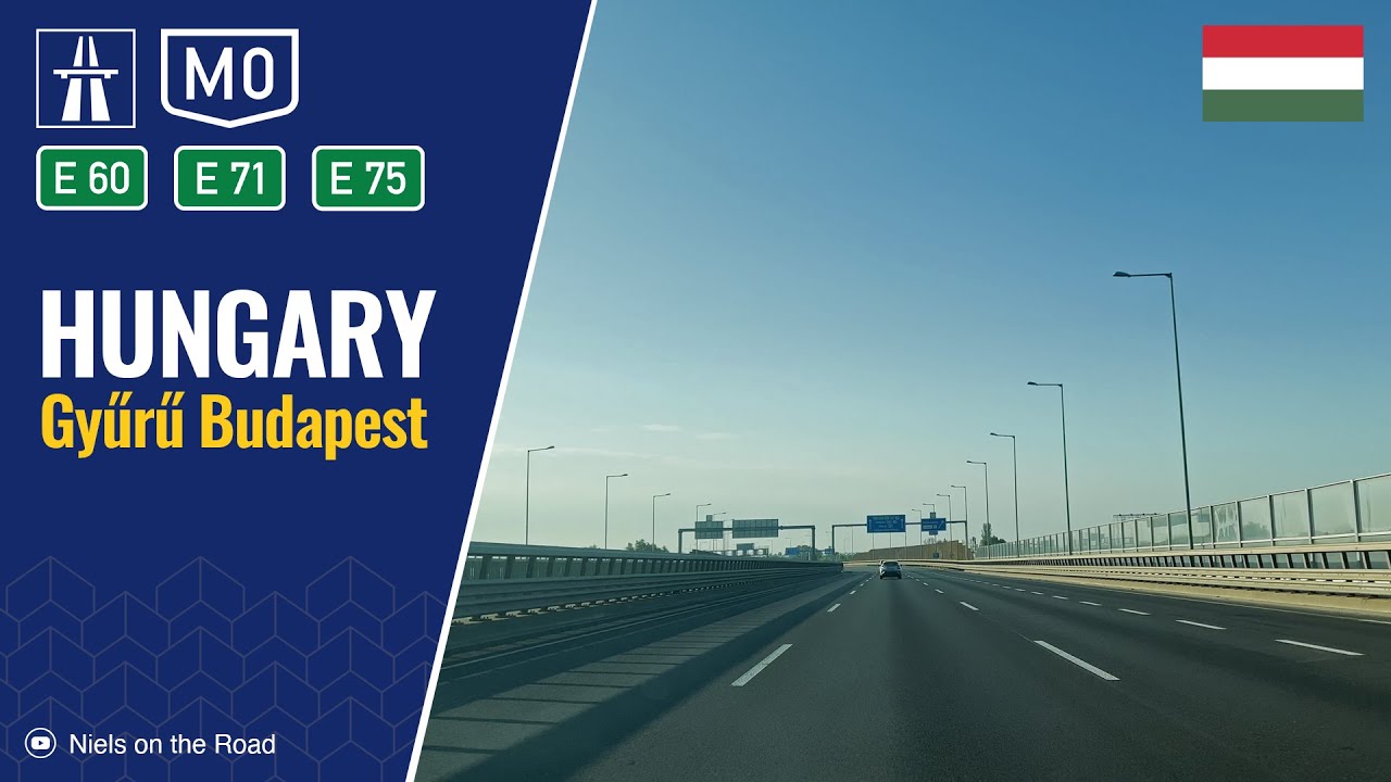 Driving in Hungary: Autopálya M0 E71 E75 E60 Gyűrű Budapest [Southern Ring]