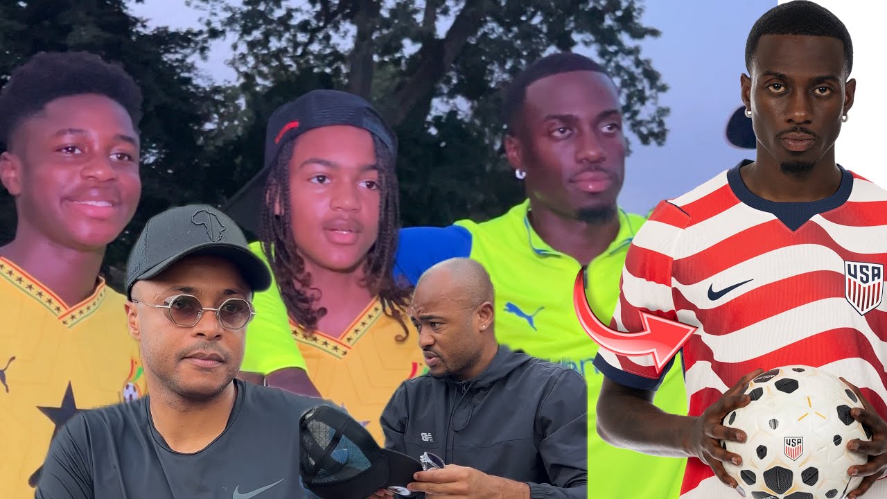 Timothy Weah Spotted At Nania Park In Ghan With Blackstars Cpt Jordan Ayew&rsquo;s Son & Mubarak Wakaso