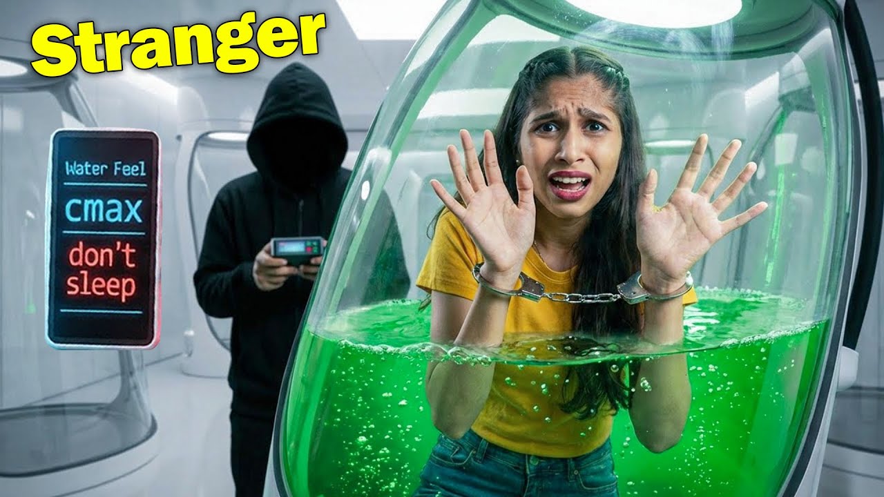 Trapped in a Tiny POD Room With a Stranger | The Key Was Lost!