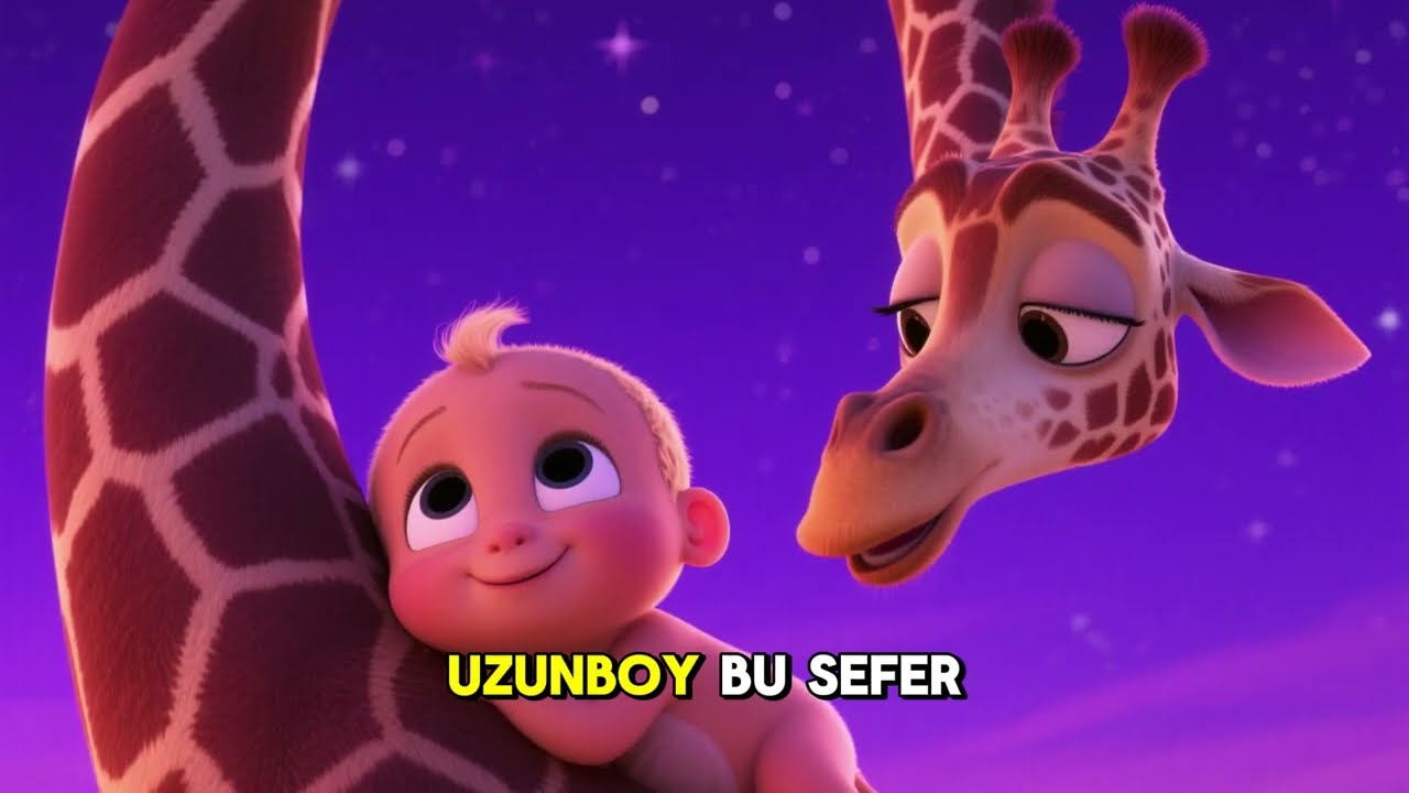 Zürafa Anne ve Uzunboy ile Tatlı Rüyalar 🦒✨ | Eğitici Bebek Masalları