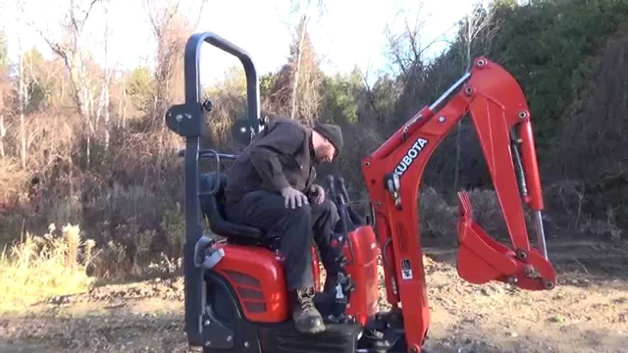 A look and a tryout of the new Kubota 008 mini excavator