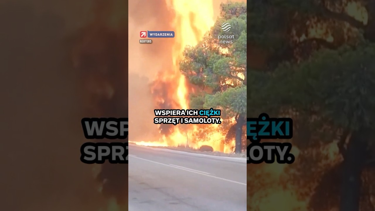 Pożary trawią Europę. Polacy pomagają w walce z żywiołem