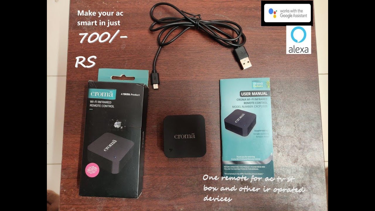 universal remote | croma universal remote for ac, tv, other home appliances