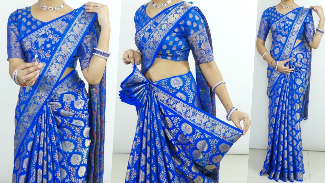 How to Make Perfect Heavy Silk saree draping For Wedding & Functions |Easy saree draping Tips