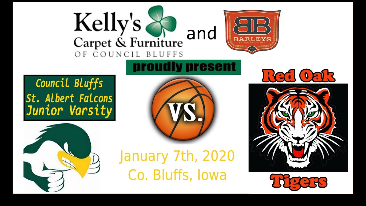 Co. Bluffs St. Albert Falcons Junior Varsity vs Red Oak Tigers- Jan. 7th, 2020