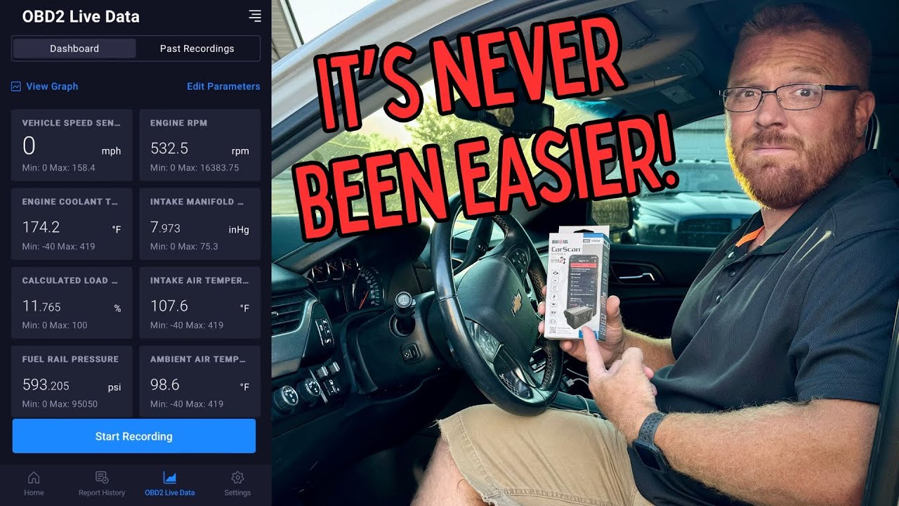 Обзор беспроводного Bluetooth-сканера Innova 1000 OBD2 | Всегда держите его в автомобиле!