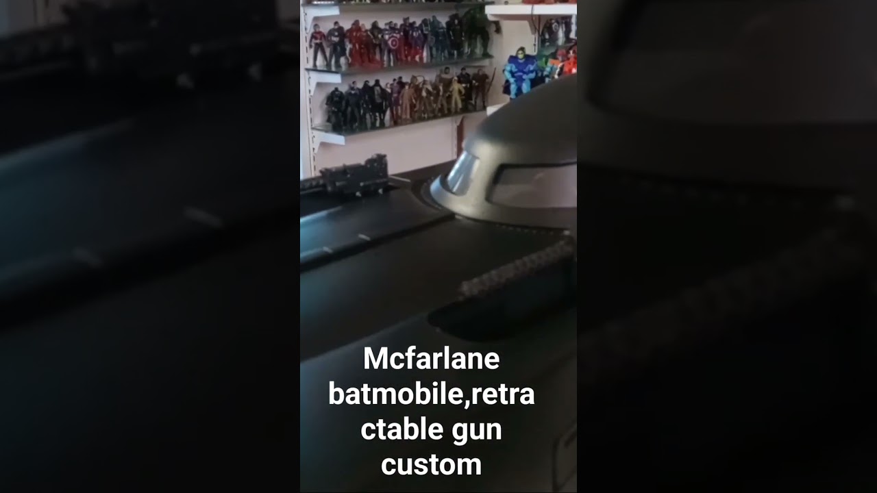 custom mcfarlane batmobile retractable guns