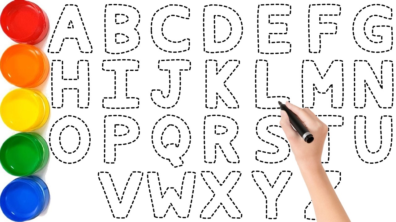 ABCDEFGHIJKLMNOPQRSTUVWXYZ, Сможете угадать букву? Задание «Раскрась алфавит»! KS ART
