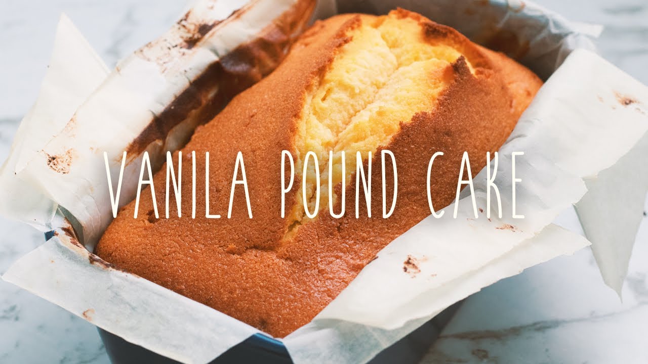 Vanilla Pound Cake ☆ Easy recipe ⇛ no mixer needed ☆