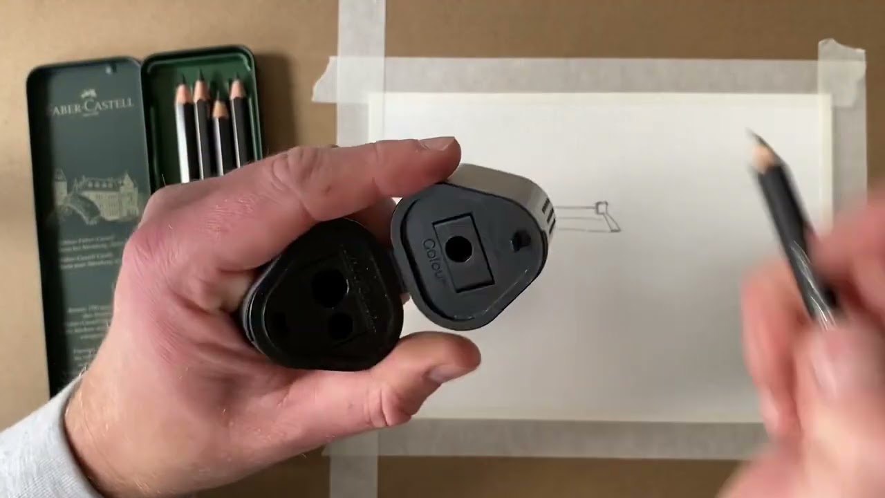 Использование водорастворимых графитовых карандашей Faber-Castell