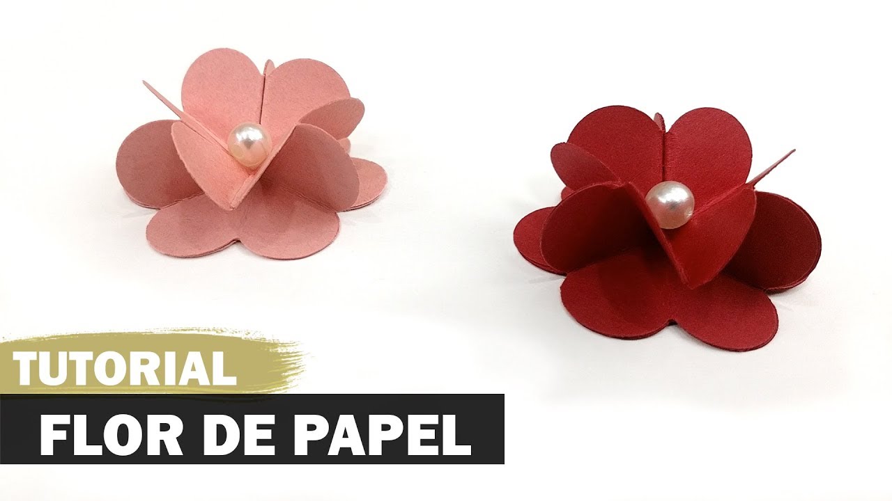 DIY | Flor 6 petalas 3D | Como fazer | PAP