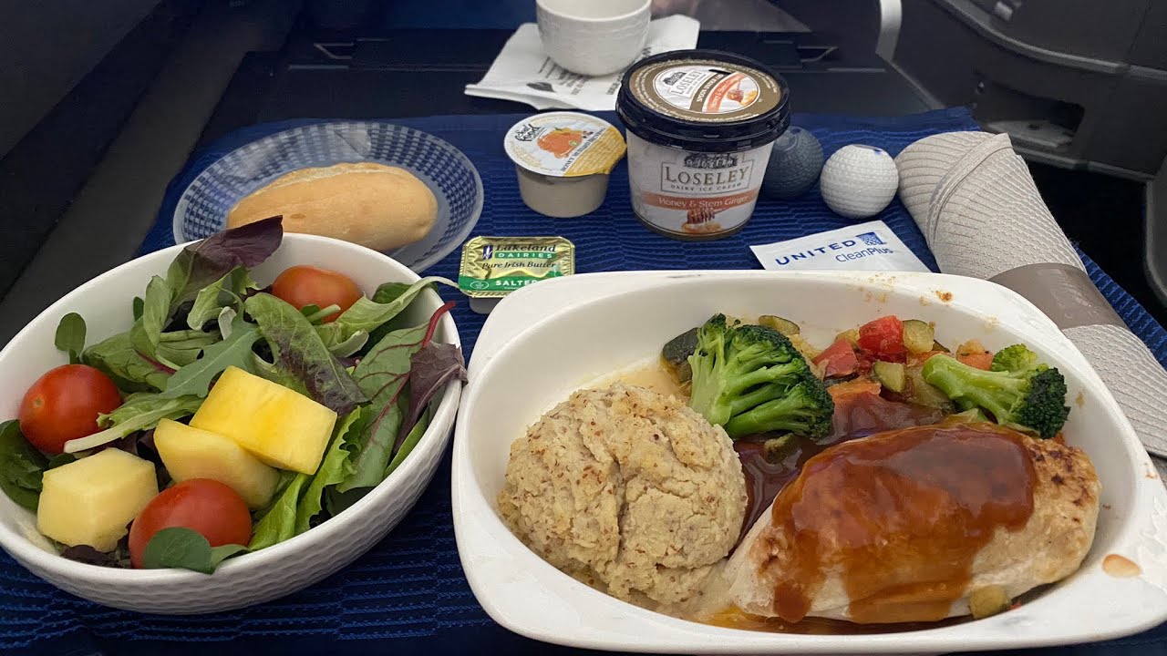 Meal Monday's - United Airlines Meal Service ZRH-IAD Business Class