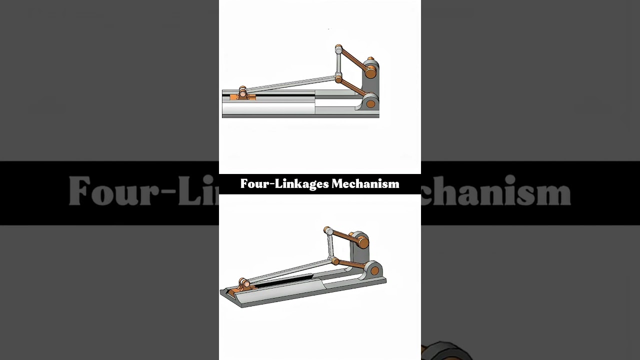 Four-Linkages One-Slider Mechanism || Five links mechanism 