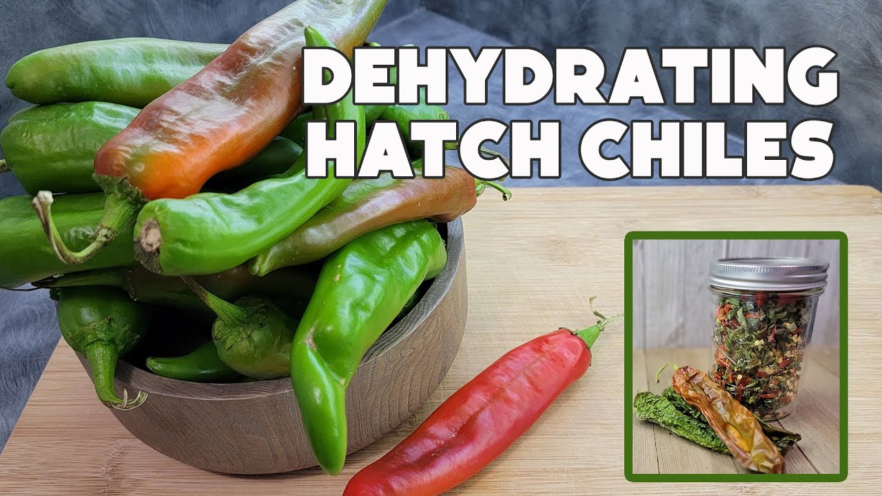 Dehydrating Hatch Chiles for Son Who Is Moving Out