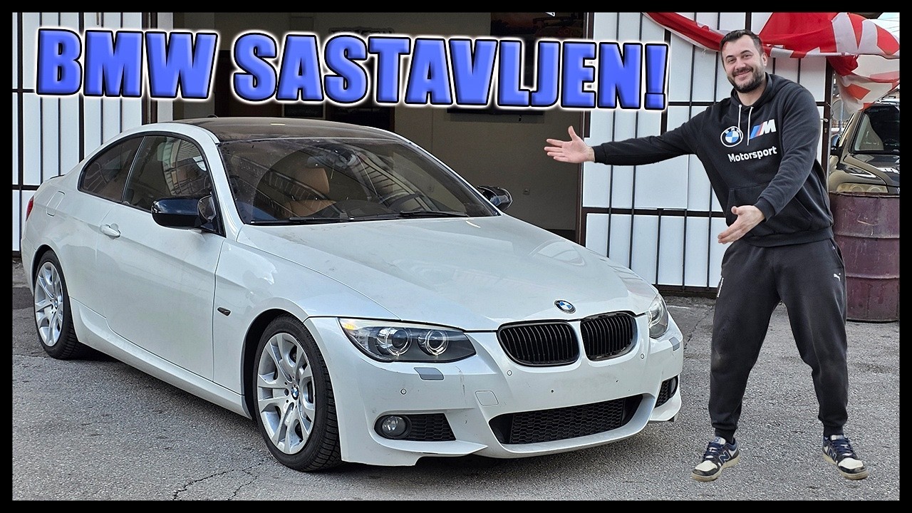 KONAČNO SAM SASTAVIO UDARENOG BMW-A - SPREMAN ZA TEHNIČKI PREGLED!