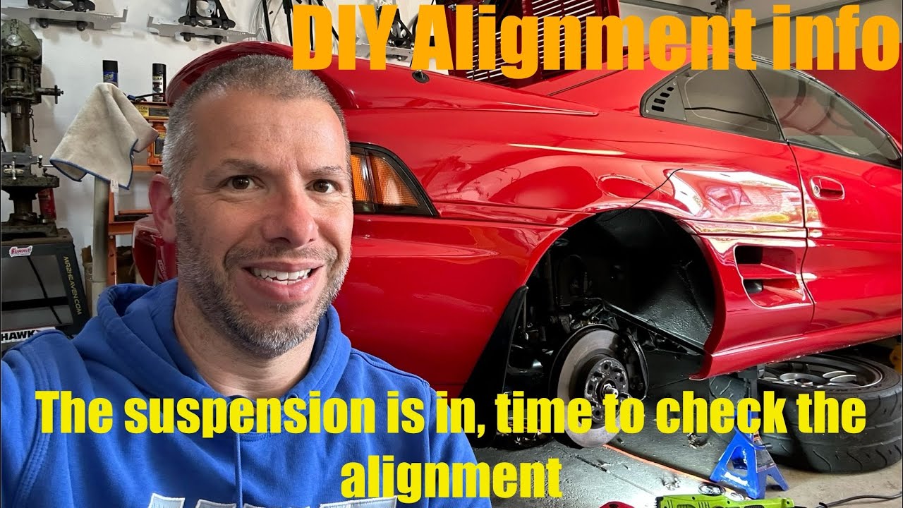 SW20 Toyota MR2 2GR V6 - DIY at home suspension alignment how to after new struts & other fixes.