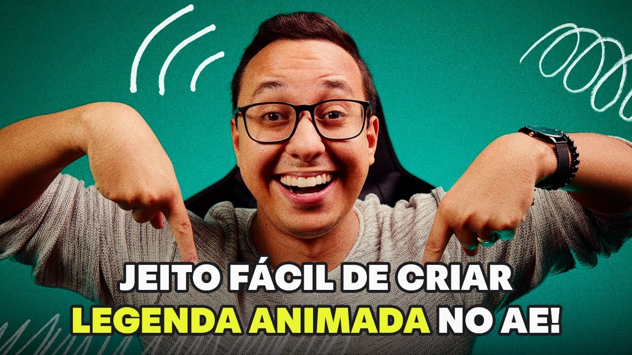 Como fazer LEGENDAS ANIMADAS no AFTER EFFECTS