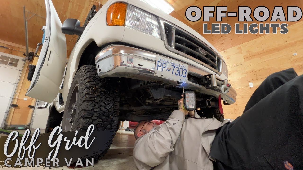 VAN UPGRADE In THE SHOP | Fixing My Off-Road Lighting Mistakes + Shop Wiring