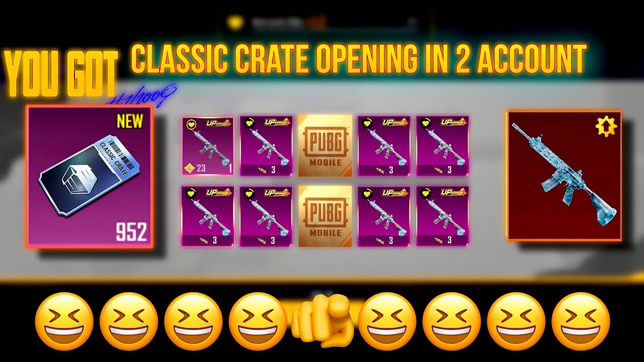 new premium crate opening pubg mobile new 1000 Classic crate opening M416 Glacier ❄️ supply opening