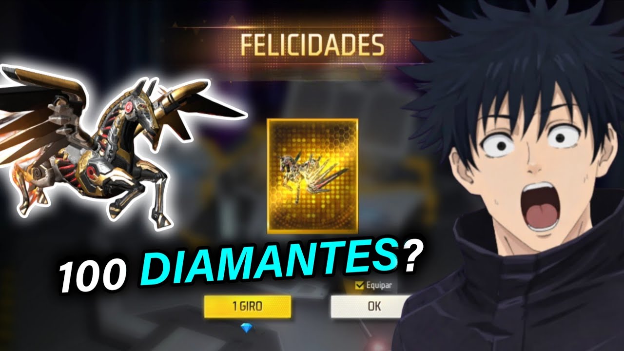 SE PUEDE SACAR LA ALA DELTA PEGASO CON 100 DIAMANTES😱💎! EN LA RULETA MAGICA FREE FIRE