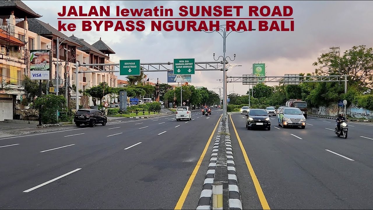 Walk from Harris Hotel & Residence Riverview to Bypass Ngurah Rai via Sunset Road - Denpasar Bali