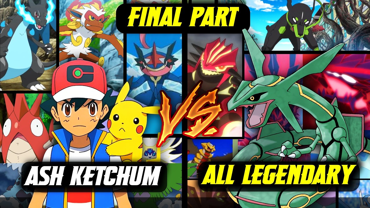 Ash Ketchum vs All Legendary Pok&eacute;mon | Can Ash Defeat All Legendary Pokemon ? Final Part